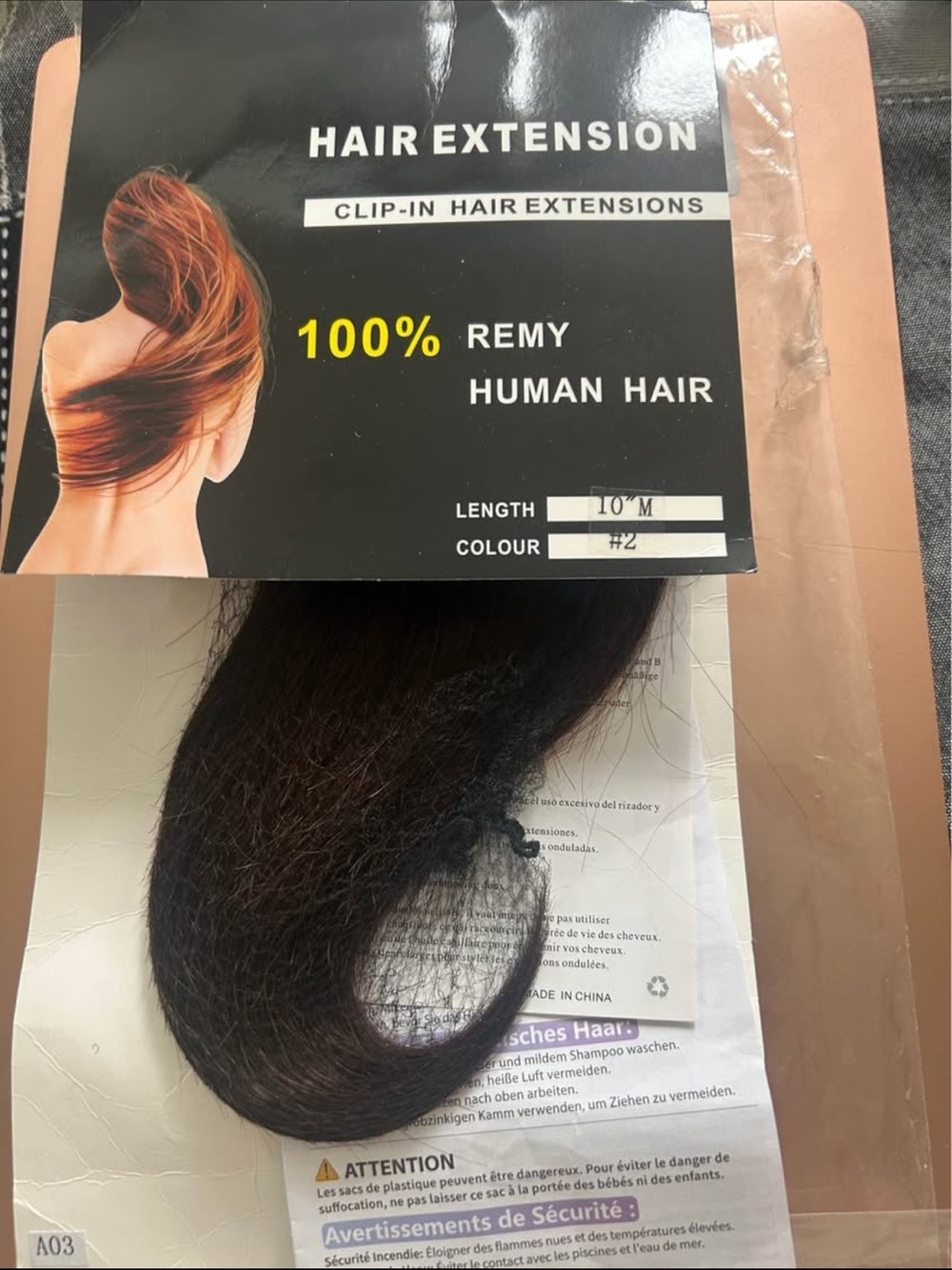100% Remy Human Clip-In Hair Extensions - Dark Brown (#2)